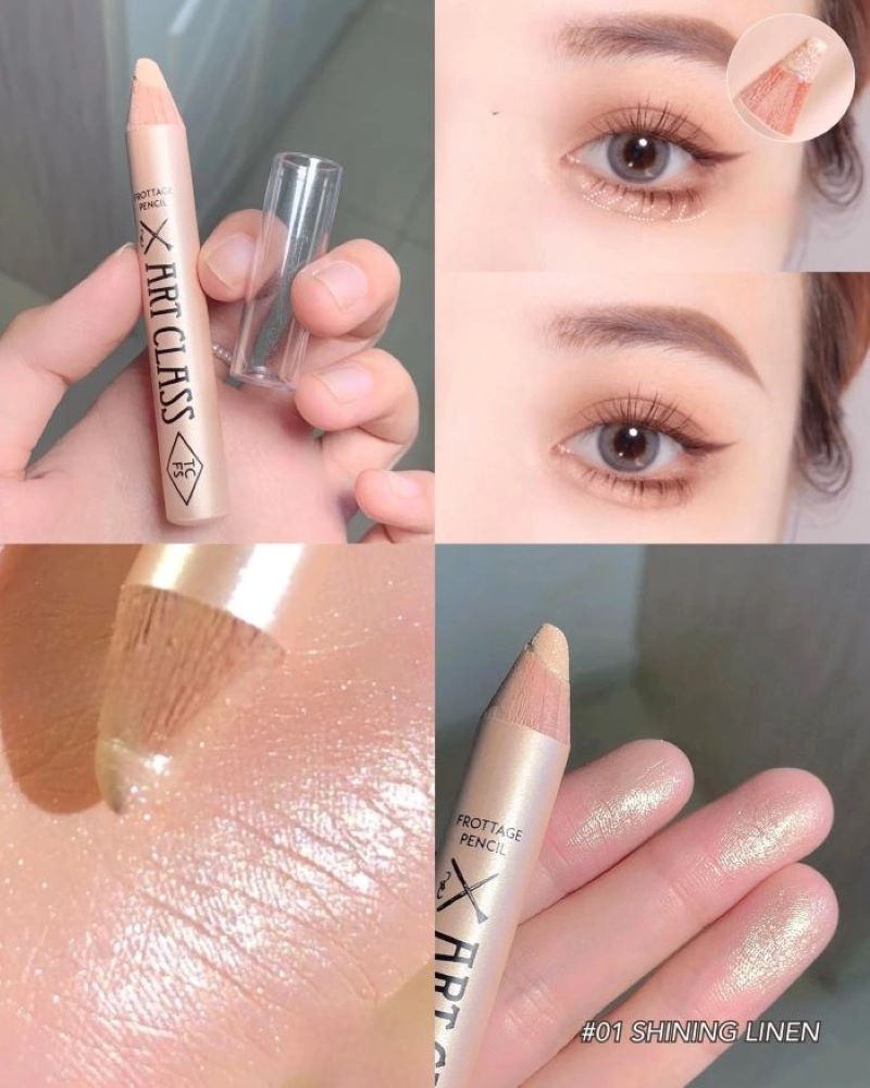 TOO COOL For School Artclass Frottage Pencil 1.1g #01 Shining Linen,Too Cool For School Artclass Frottage Pencil  ,Too cool for school artclass frottage pencil swatches, Too cool for school artclass frottage pencil review, TOO COOL For School  ราคา ,TOO COOL For School  รีวิว,TOO COOL For School 